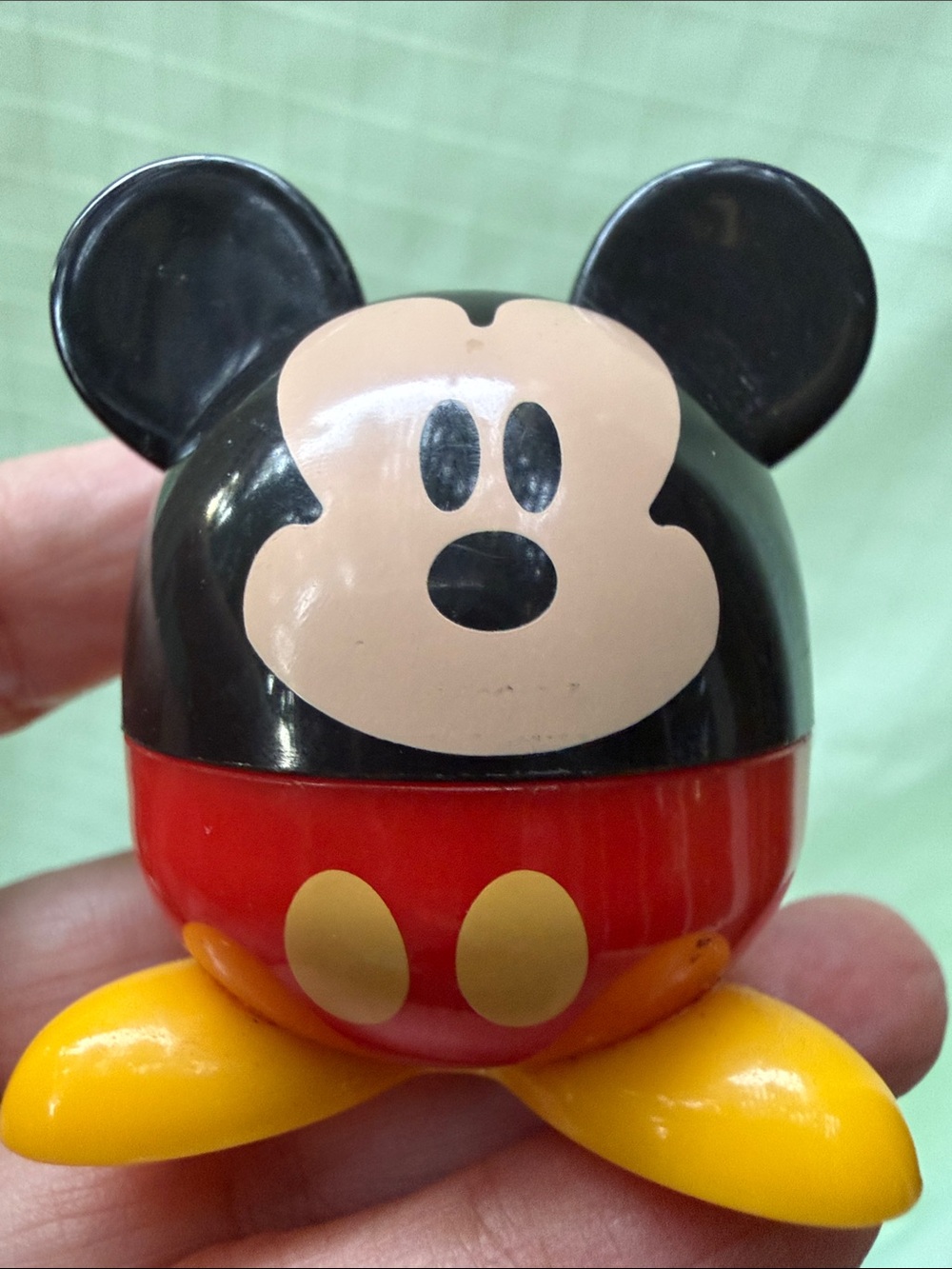 Disney Vintage Mickey Mouse-Red & Black Kids Toy Figure/Box Collectible